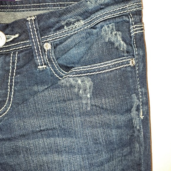 Vigoss Collection Embroidered Flare Leg Jeans size 5 - Picture 6 of 11